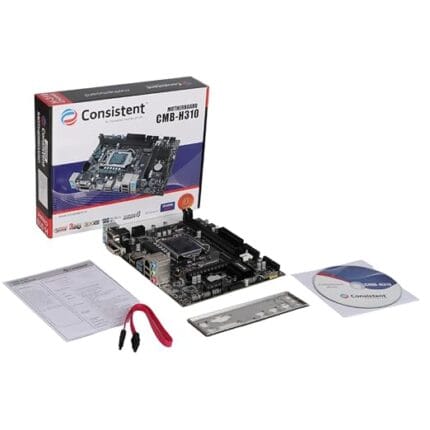 Consistent Motherboard H-310 8th, 9th Gen i3, i5, i7, DDR4 Slots