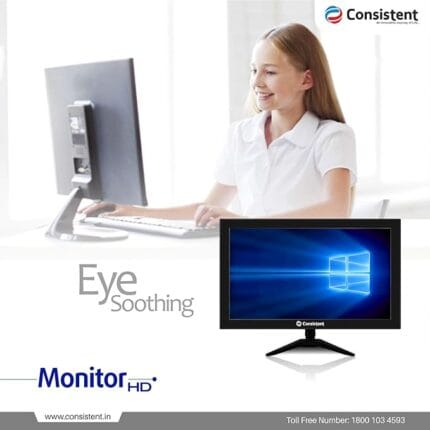 Consistent Led Monitor 20 Inch (48.26 ) Wide Display With Hdmi (2001) Black